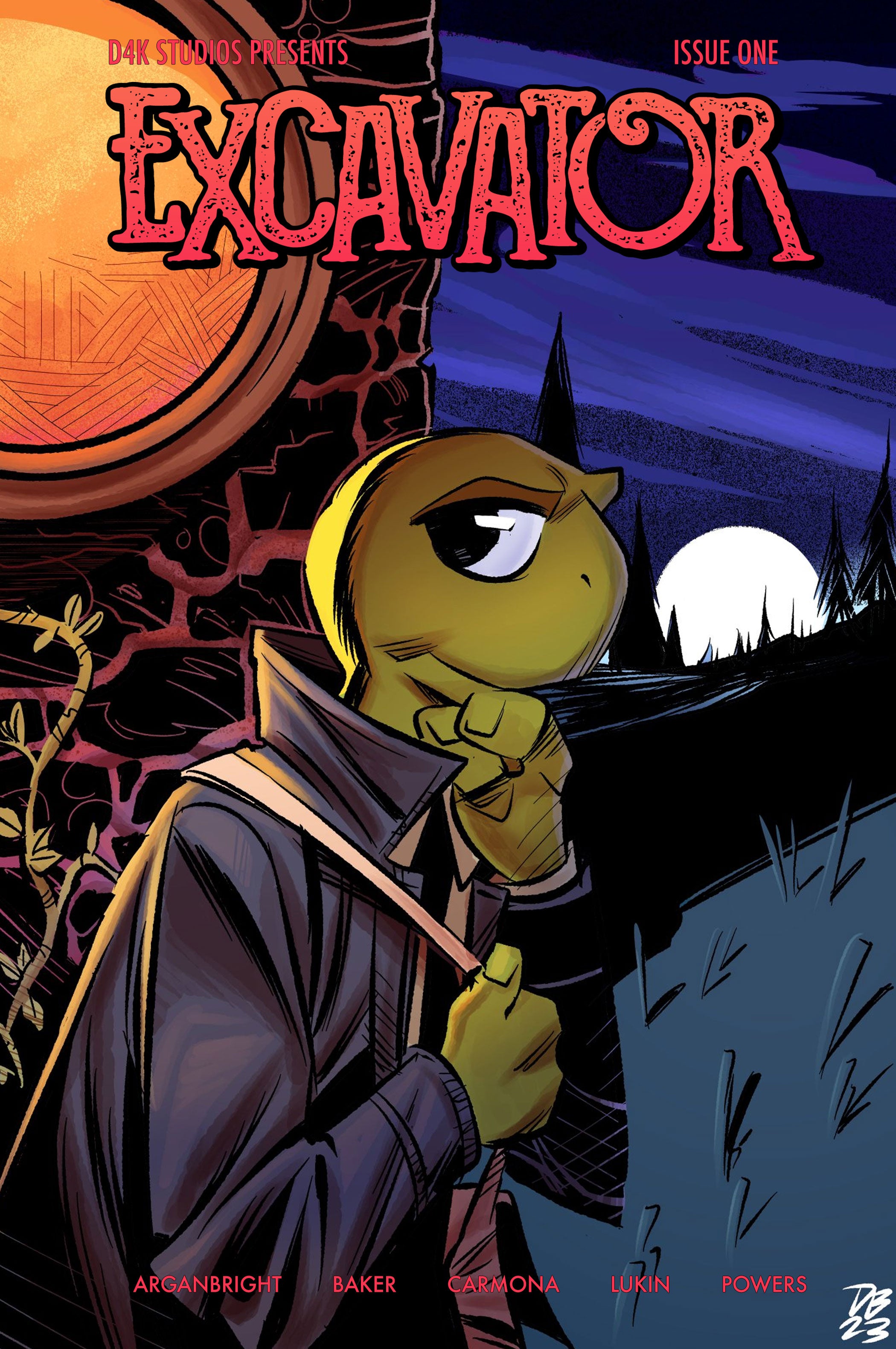 Excavator - Issue #1 - Cover B by Devlin Baker