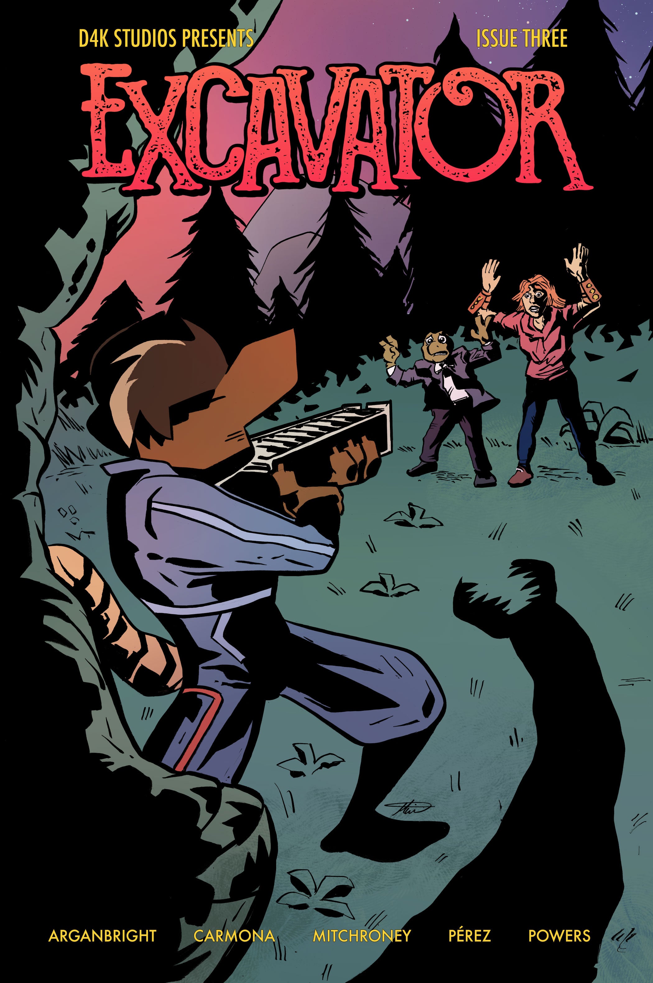 Excavator - Issue #3 - Cover B by Ken Mitchroney